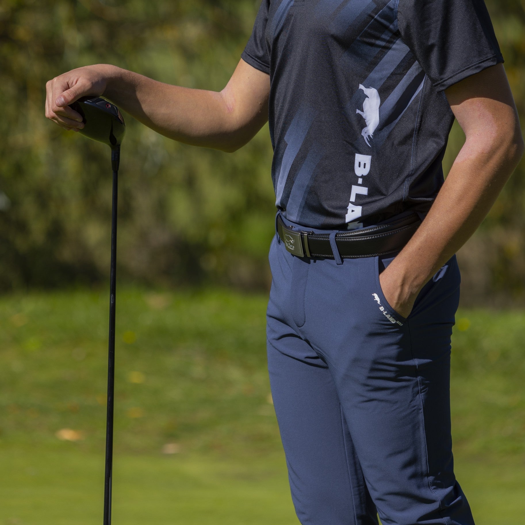 Pantalon Mi Saison Bleu Gris