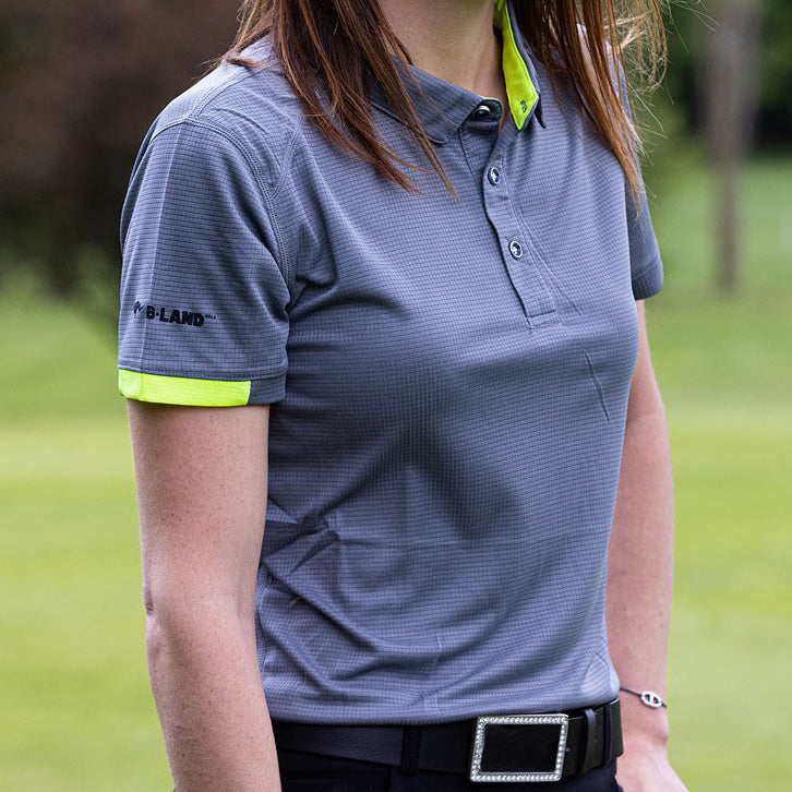 Polo Femme Shiny Silver Grey