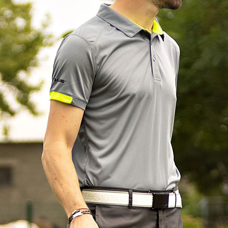 Polo Homme Shiny Silver Grey