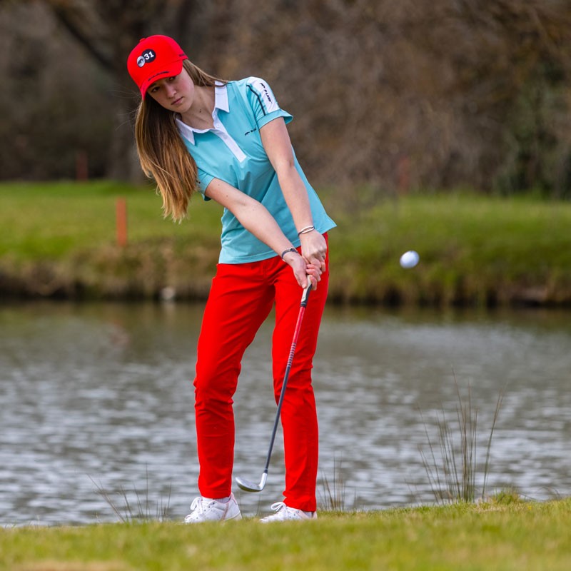 Polo Femme manches courtes ESS Azur