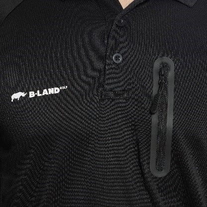 LE ZIPPER Polo Manche longue Noir